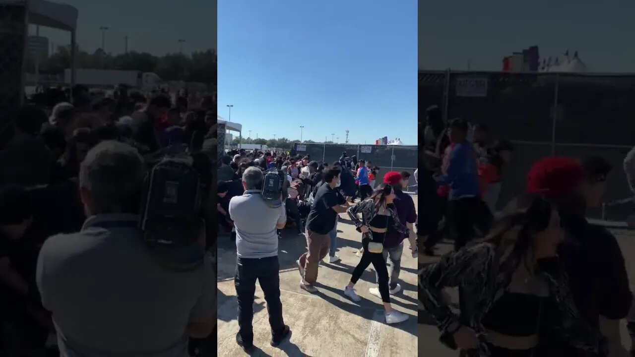 "Fans" Breaking into concert | #Stampede #Houston #Texas