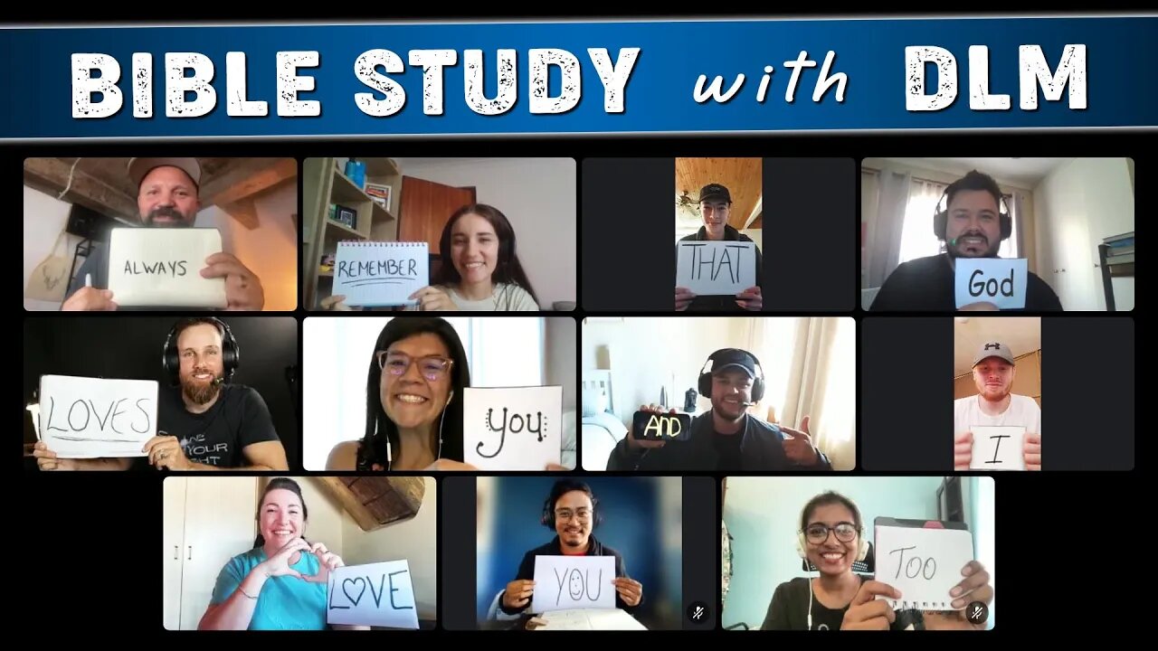 JOIN the DLM TEAM in our regular BIBLE STUDY meeting!