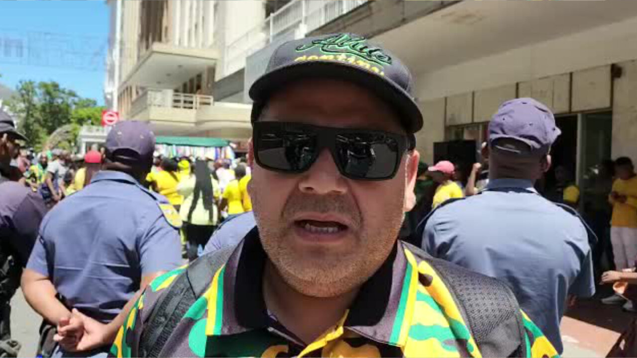 ANC protest against DA protest in CApe Town