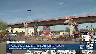 Phase II of northwest light rail extension celebrated during ceremony Friday