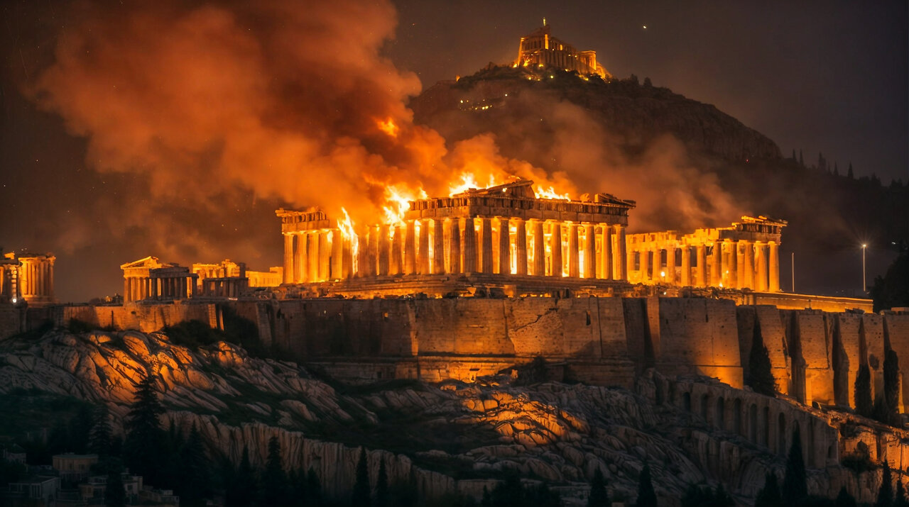 Greece NOW! Wildfires Spread Across Athens and Aegean Islands. Apocalyptic Scenes