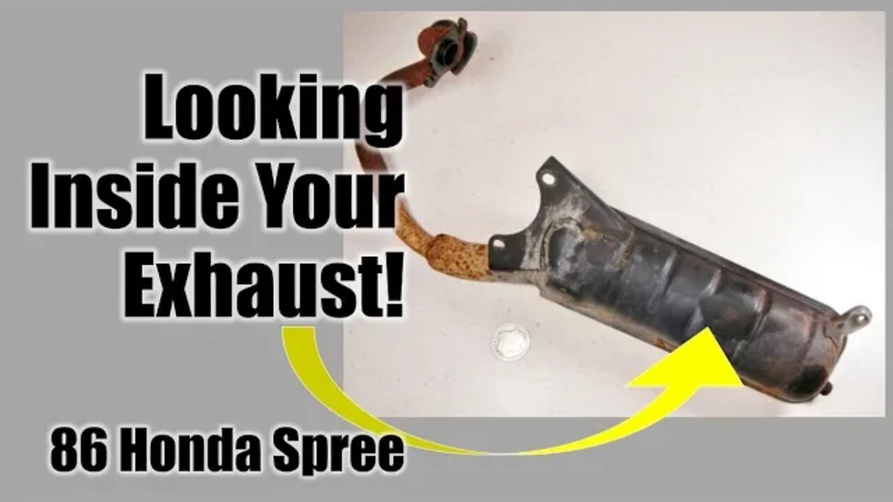 Honda Spree ● Look Inside your Scooter Exhaust Pipe! ● Troubleshoot and Fix Your Muffler