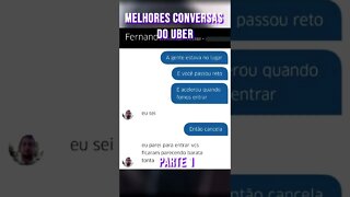 Melhores conversas do UBER #shorts