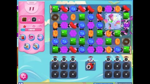 Candy Crush Level 2524 Audio Talkthrough, 2 Stars 0 Boosters