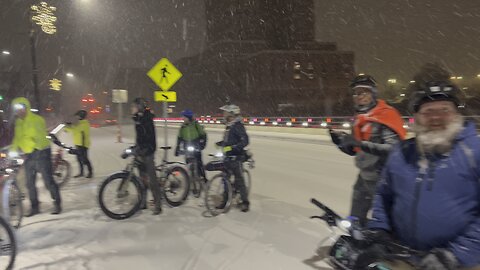 Snowy Bike Party