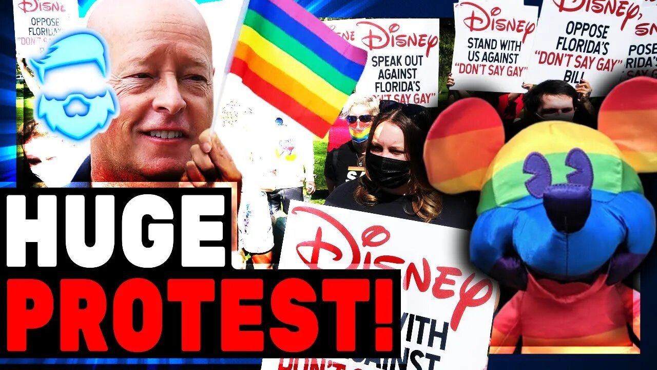 Woke Backlash! Media REFUSES To Cover Massive Boycott Disney Protest! Hundreds Show Up!