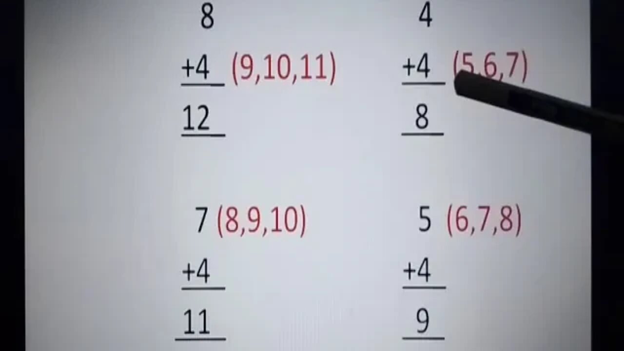 Prep Maths Addition of 4 part 2