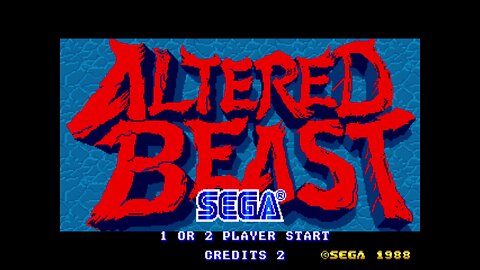 Altered Beast Arcade Game, Sega 1988, playthrough