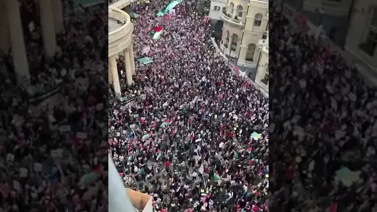 Outside the BBC in Londonistan.