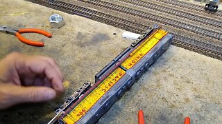 Making handrails with music wire part 6