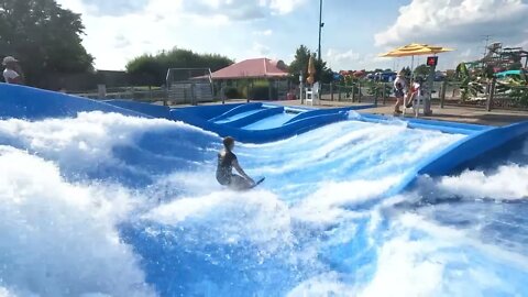 flowrider - Molly - 2 at Soak City, Kings Island