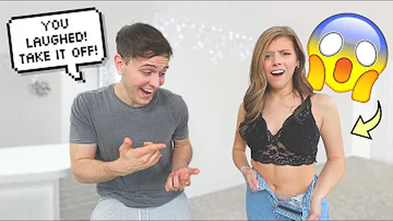 1 LAUGH = REMOVE 1 LAYER OF CLOTHING! *CHALLENGE*