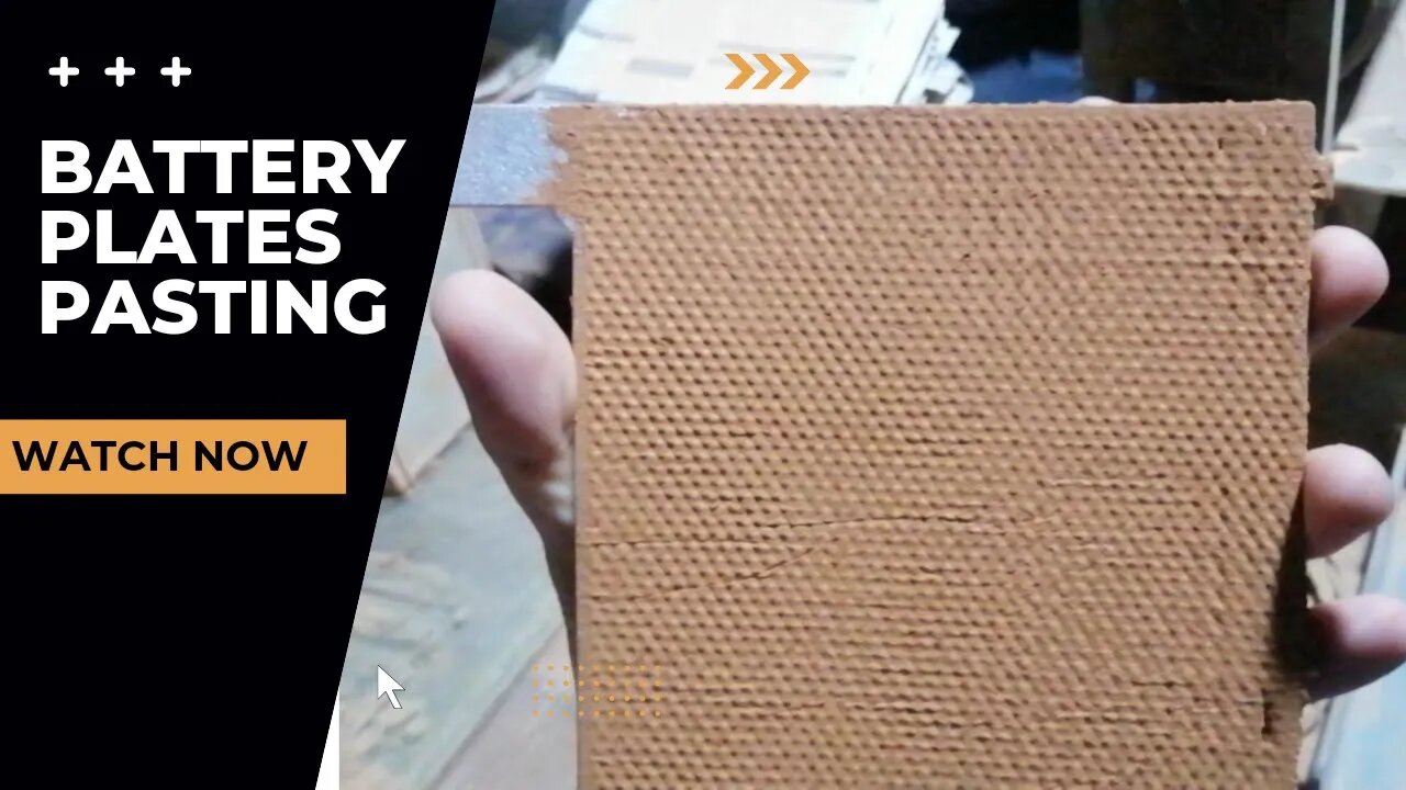 Lead acid battery plates pasting | how battery plates are made.