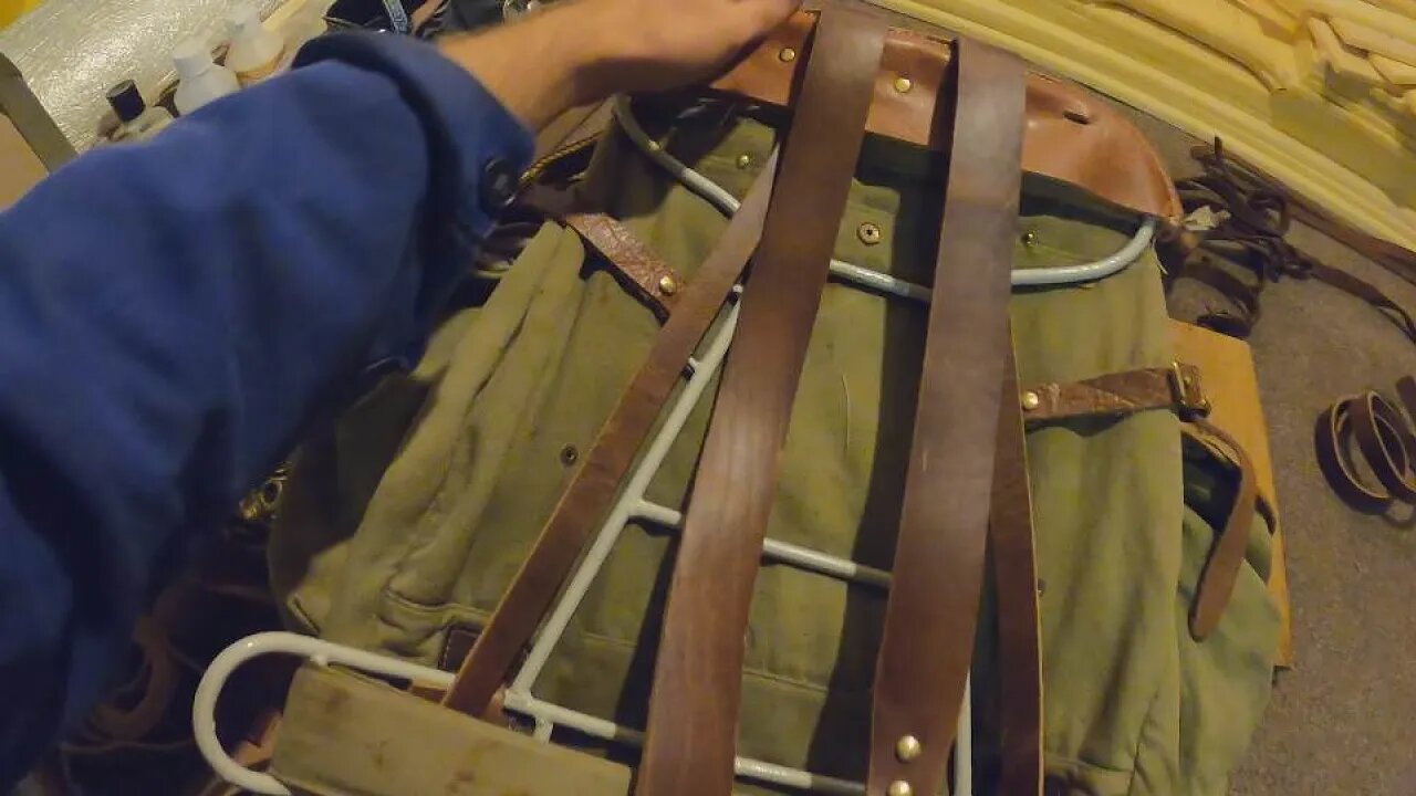 The Shoulder Straps - A Restoration of an Old Knapsack Part V