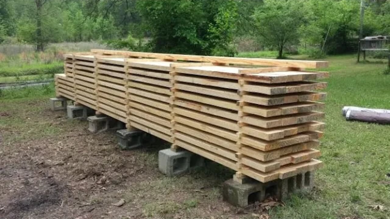 Rough Cut Lumber, How to Season Sawmill Lumber