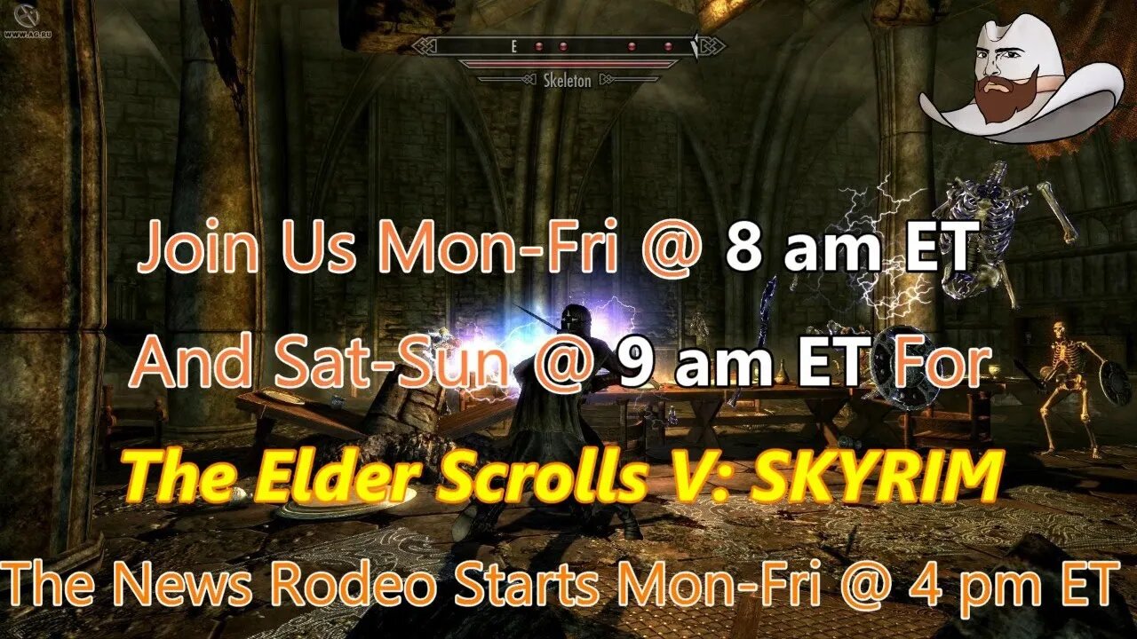 Swords And Sorcery Are Back. Elder Scrolls V: Skyrim Is On AHNC With Your Host, "Hat."