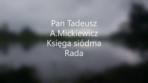 Pan Tadeusz -A.Mickiewicz Księga siódma Rada audiobook