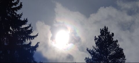 26.9. - 28.9.2024: Halo colors, colors in the clouds, sun halo