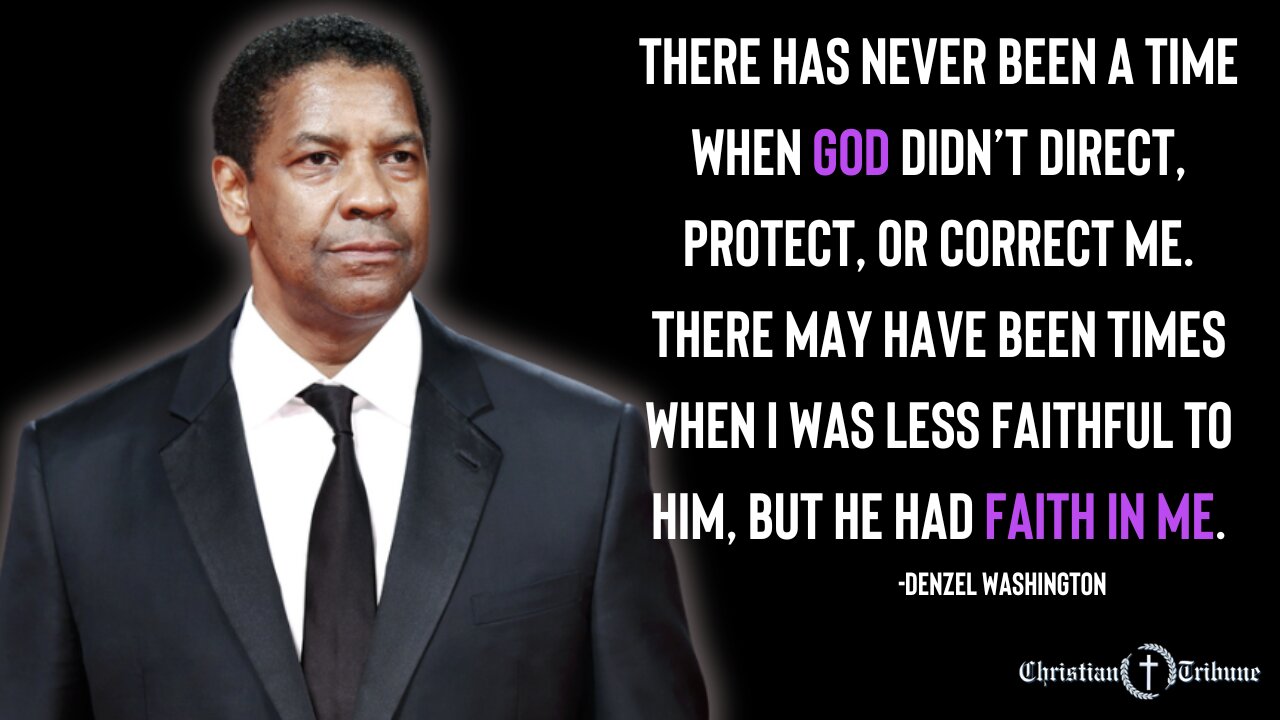 POWERFUL: Denzel Washington Opens Up on Christian Faith