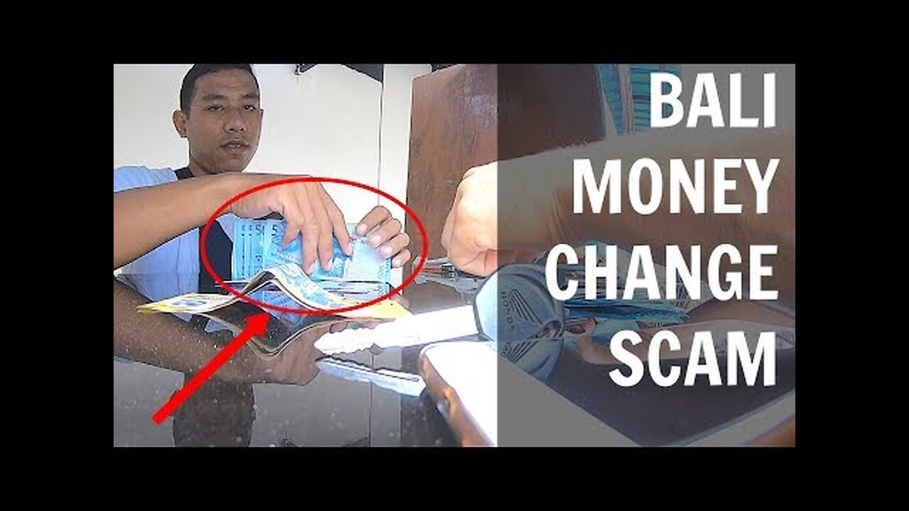 BALI money change SCAM caught on camera!! + How to get your money back