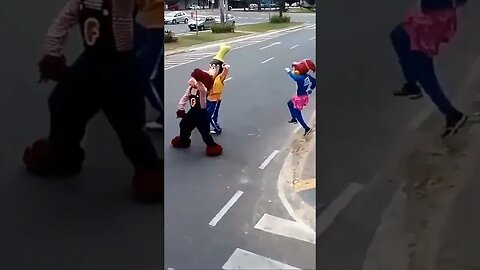 DANÇARINOS SUPER NINJAS DA CARRETA DA ALEGRIA FURACÃO, DANÇANDO FOFÃO, O MÁSKARA, BEN10 E PATATI