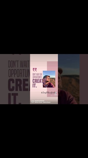 CREATE YOUR OPPORTUNITY ! NEVER GIVE UP!