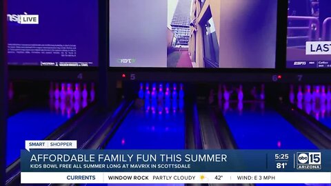 Smart Shopper Summer of Fun: Kids bowl free at Mavrix this summer