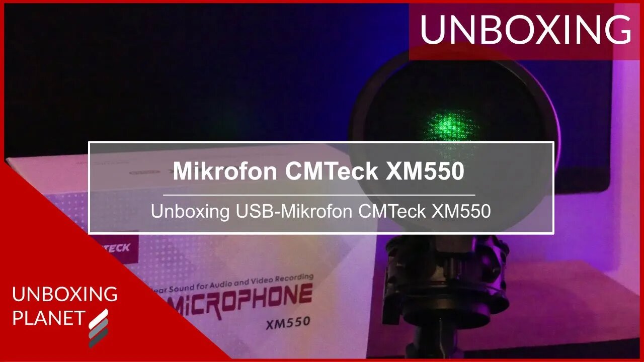 Neues USB-Mikrofon CMTeck XM550 - Unboxing Planet