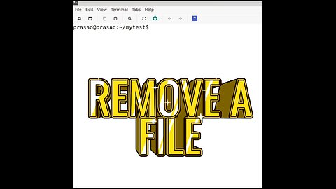 How to remove a file a Linux using the rm command