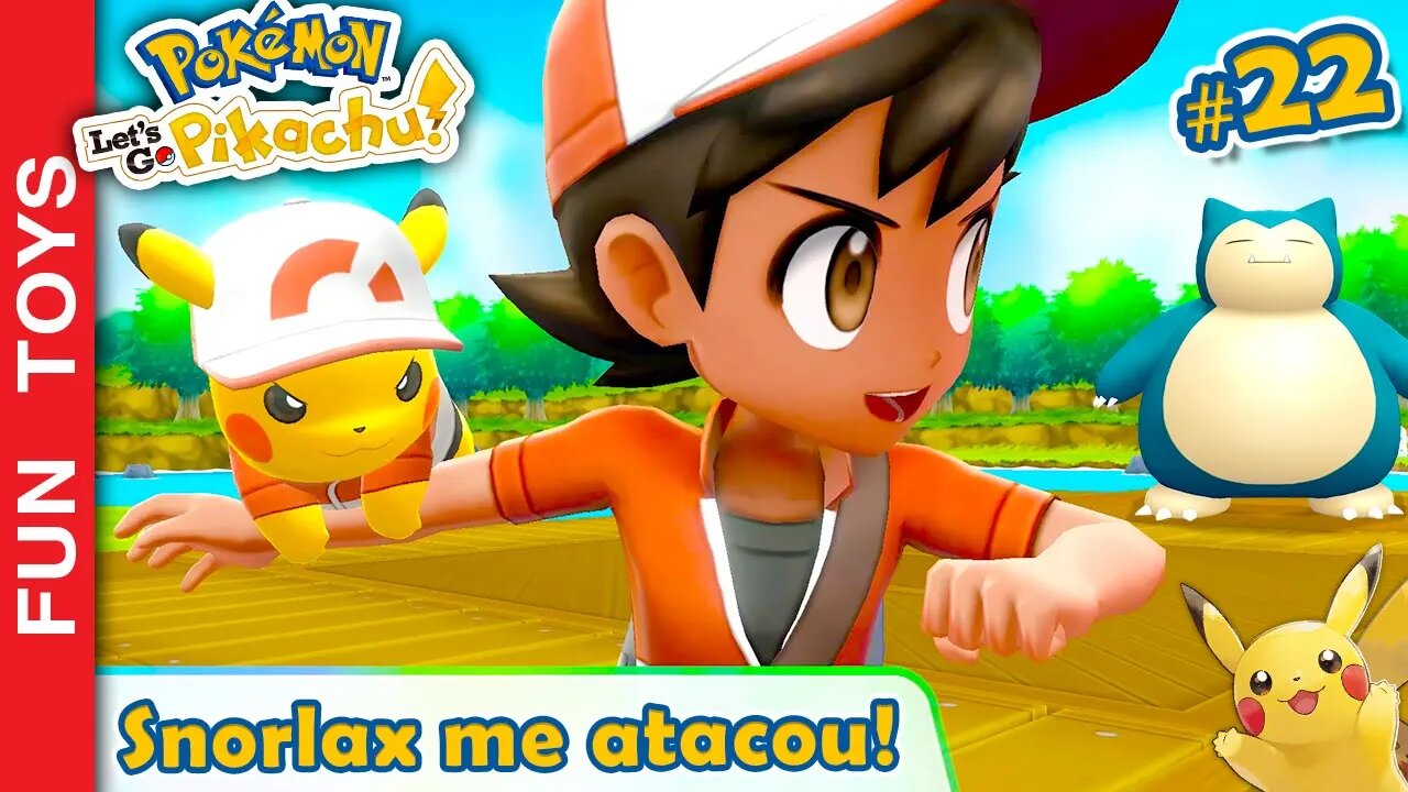 Pokémon: Let's Go #22 ⚡️ Evolui o Growlithe, consegui acordar o Snorlax e evolui o STATS do Pikachu!