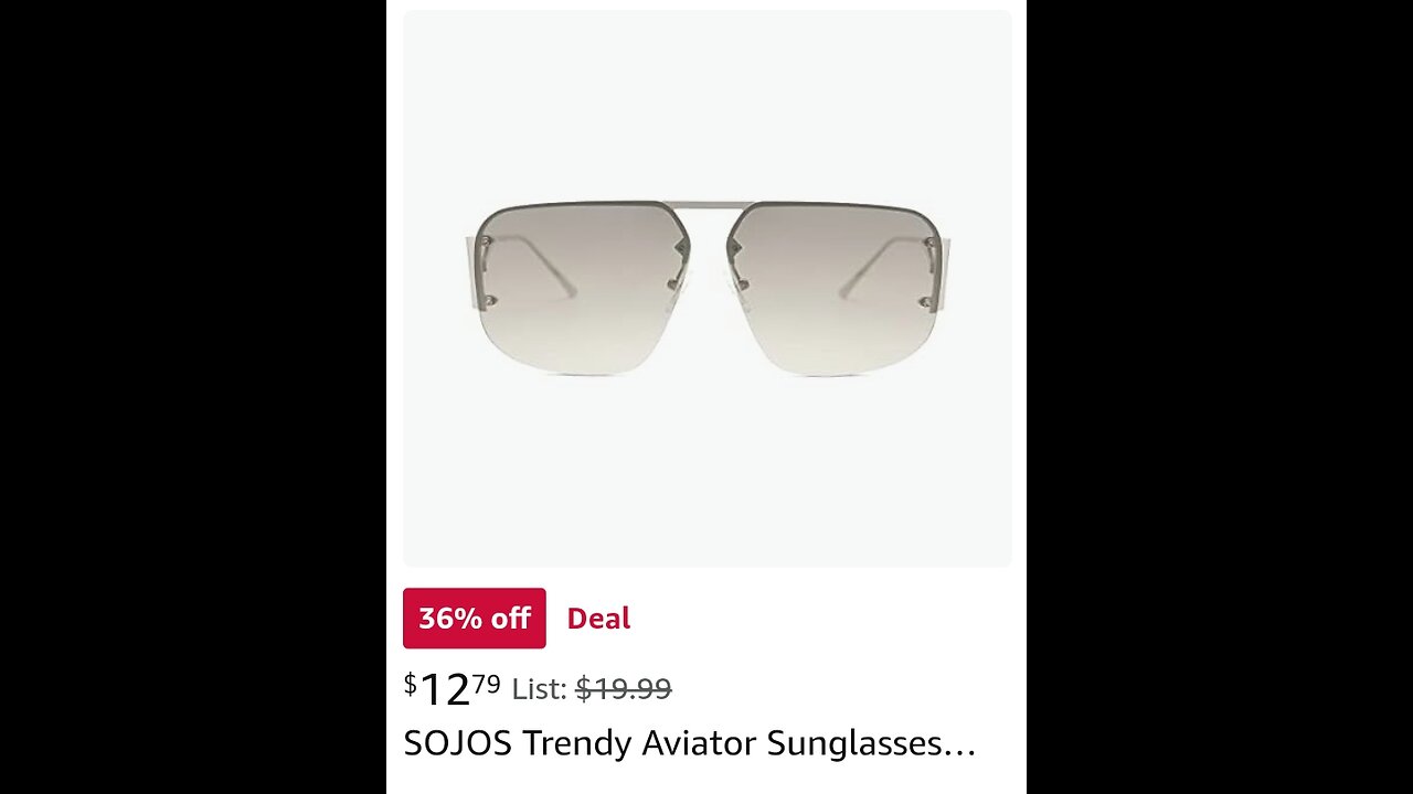 SOJOS Trendy Aviator Sunglasses Mens Womens Retro