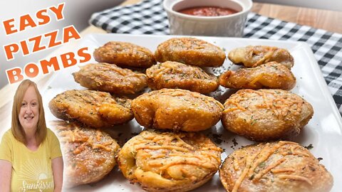 MINI PIZZA BOMBS | Easy Recipe Using Refrigerated Canned Pizza Dough