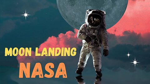 Jump on moon landing in English by Nasa