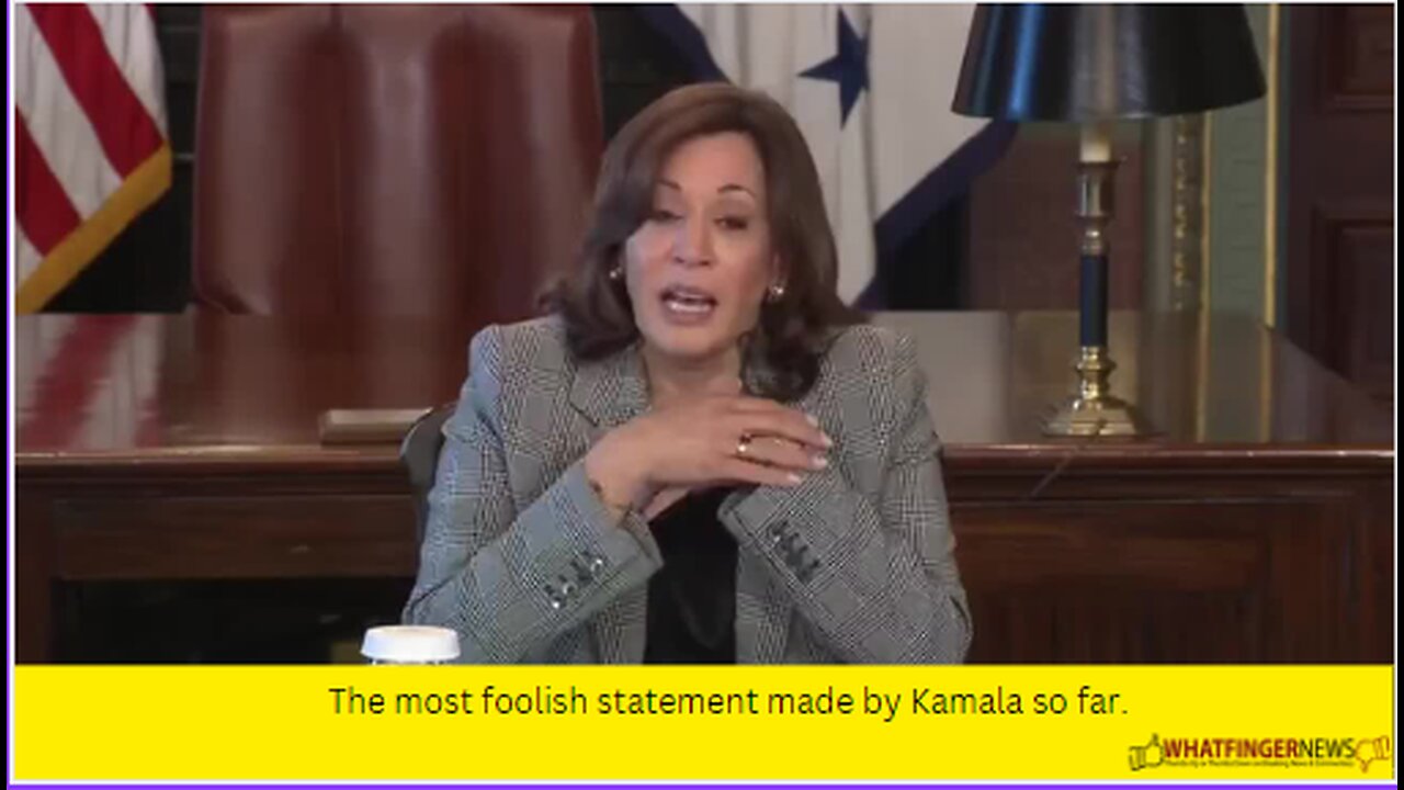 The most foolish statement made by Kamala so far.