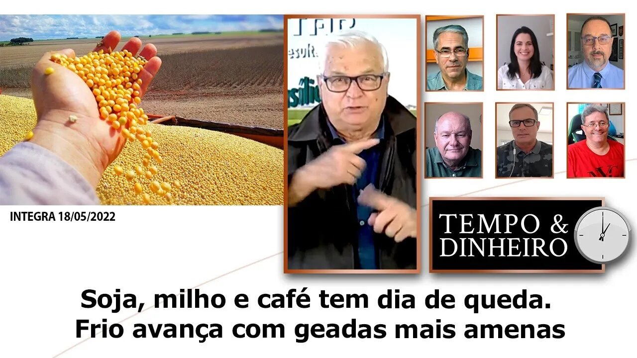 Geral Soja, milho e café tem dia de queda. Frio avança com geadas mais amenas