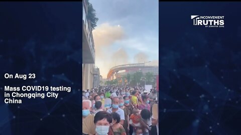 Mass COVID19 Testing in 45 °C (113 °F) in Chongqing City, China 四十五度高溫中的核酸測試