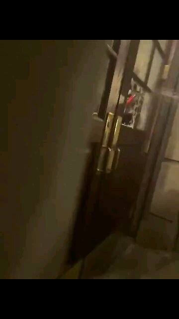 Pro Hamas rioter uses hammer to break in & occupy. the main building at Columbia University.