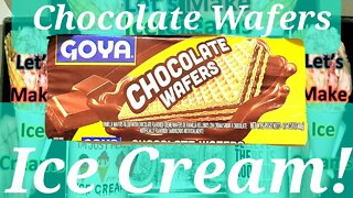 Ice Cream Making Chocolate Wafers