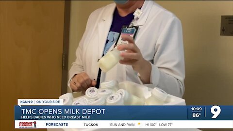 Tucson Medical Center opens depot for donor breast milk