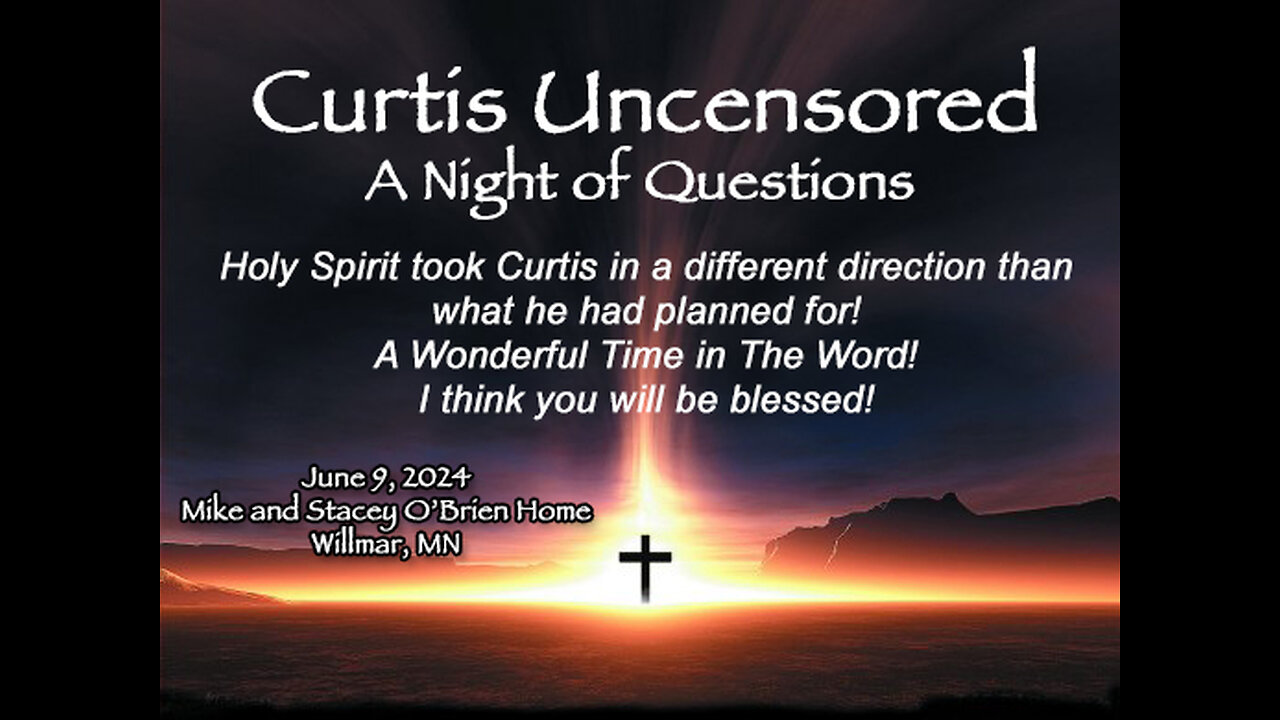 Curtis Uncensored, A Night of Questions, Curtis Coker, Willmar, June 9, 2024