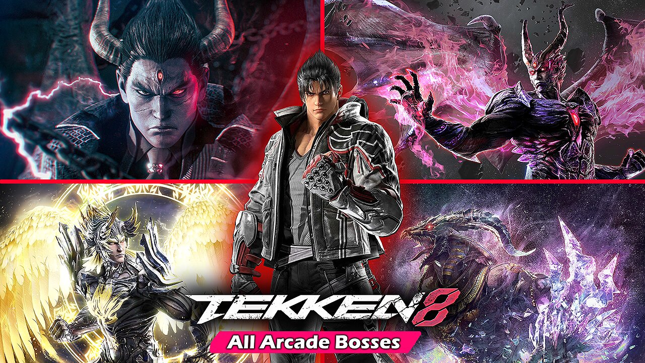 TEKKEN 8 PC - Jin Kazama vs. All Arcarde Bosses (HARD MODE)