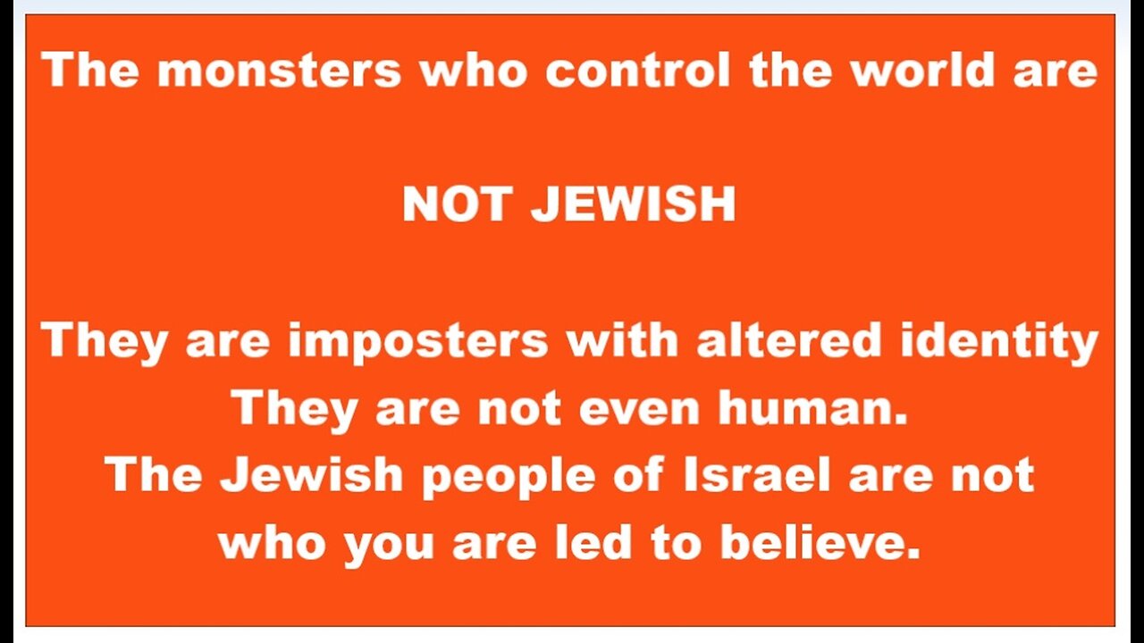 Non Jewish Monsters in Israel