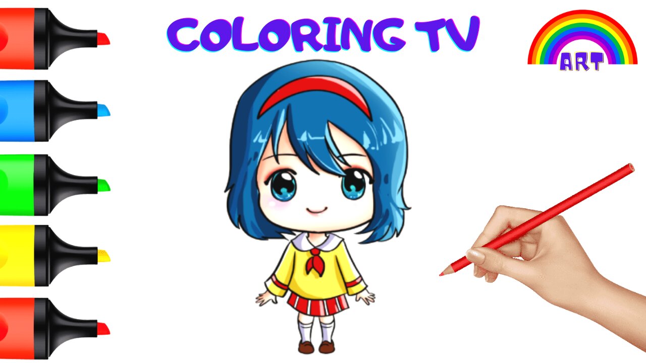 chibi girl . how to draw . कैसे आकर्षित करने के लिए . アニメ .