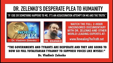 Nobel Prize Nominee Dr. Zelenko Warns Humanity Then Dies