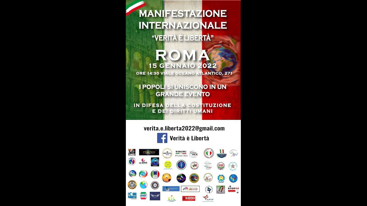 Roma 15 gennaio 2022 Manifestazione Verità è Libertà 💥