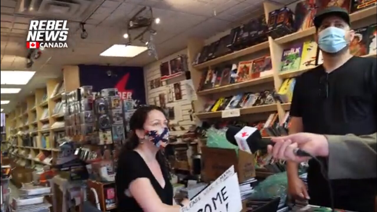 KAPOW! VISITORS TO TORONTO COMIC BOOK STORE THUNDERSTRUCK HAD BETTER WEAR A FACE DIAPER. OR ELSE!