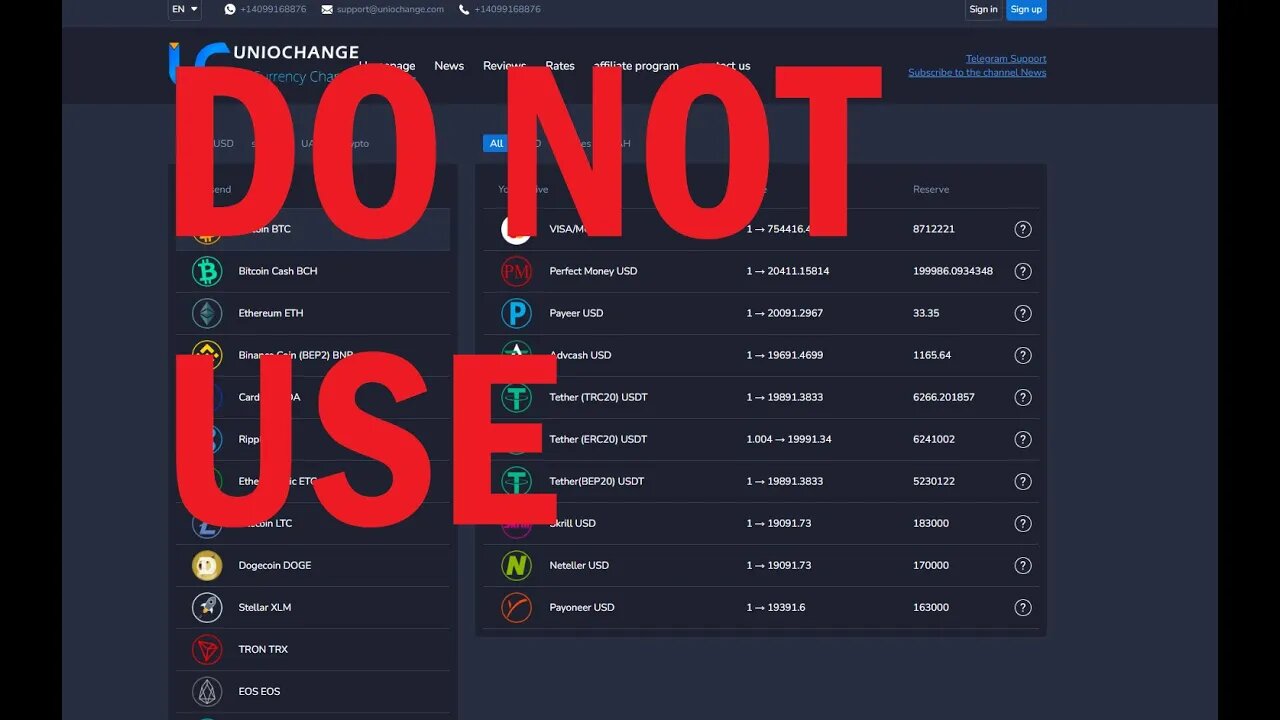 PSA! Uniochange- Don't Use It!