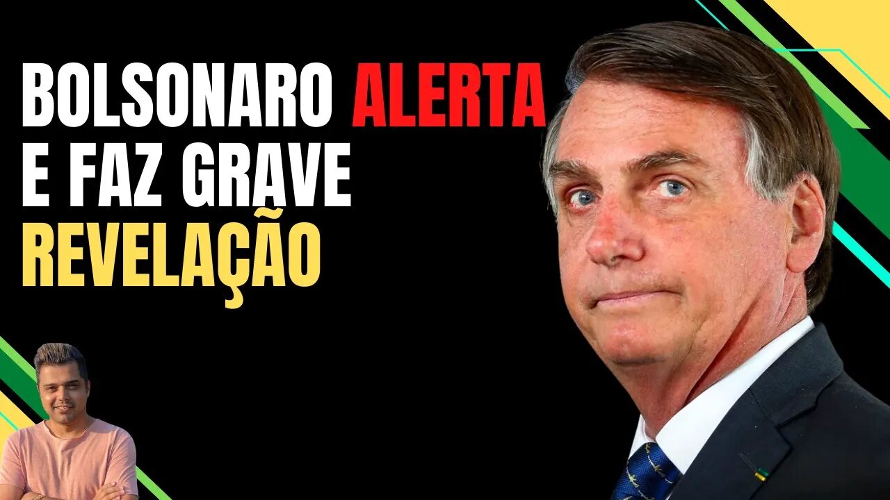 BOLSONARO DÁ TERRÍVEL ALERTA || "Foi um recado direto"