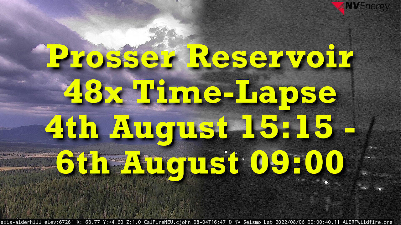 Prosser Reservoir Time-Lapse - 4th August - 6th August