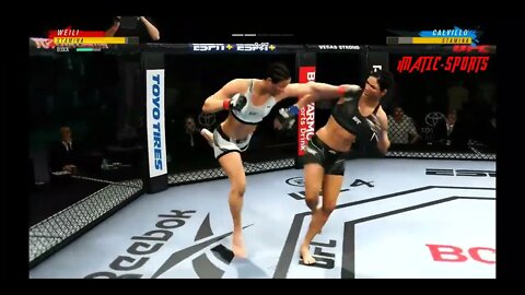 UFC 4 Season 1 Continues(Cynthia Calvillo Vs Weili Zhang)Title Defense😳💯🔔